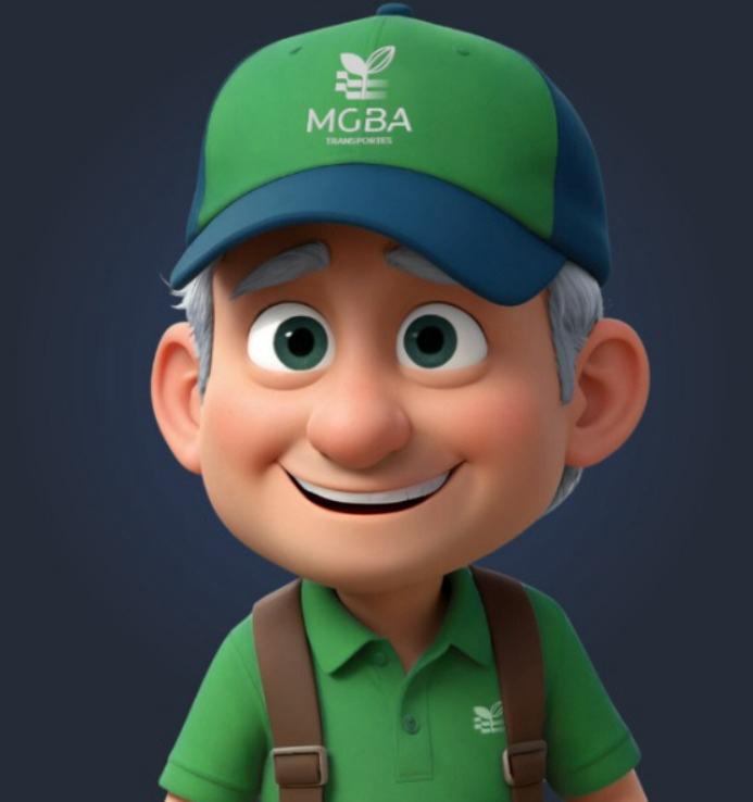 Seu Geraldo, avatar do atendimento 0800 da MGBA Transportes